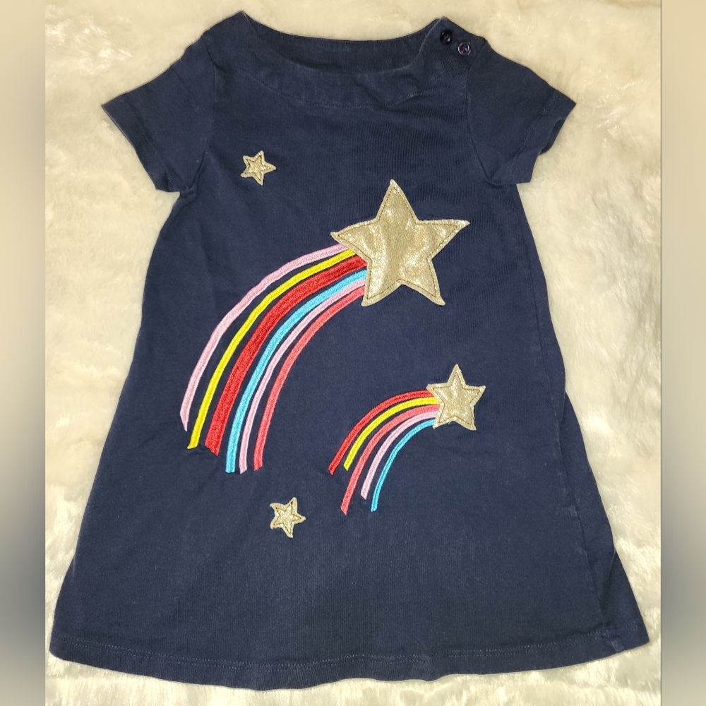 Blue dress with shooting stars size 3T